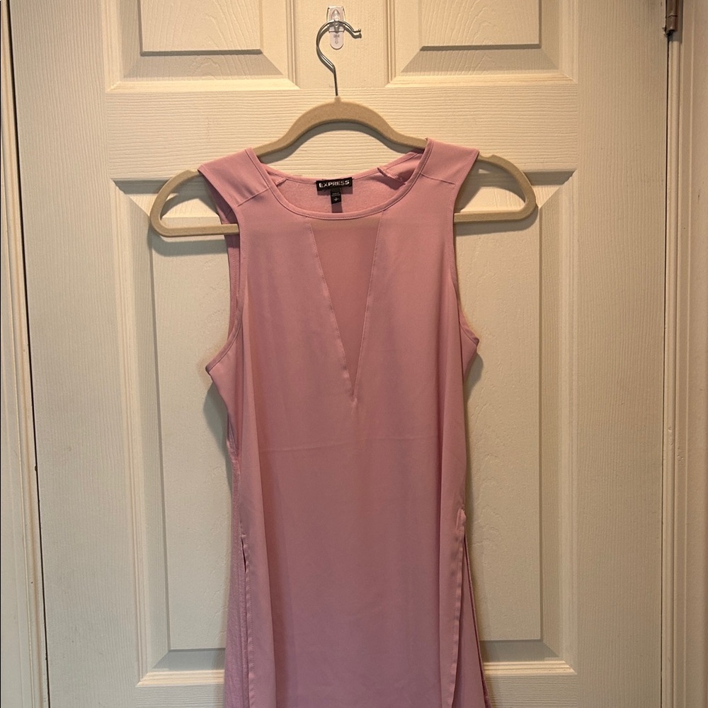 Express Pink Sleeveless Blouse